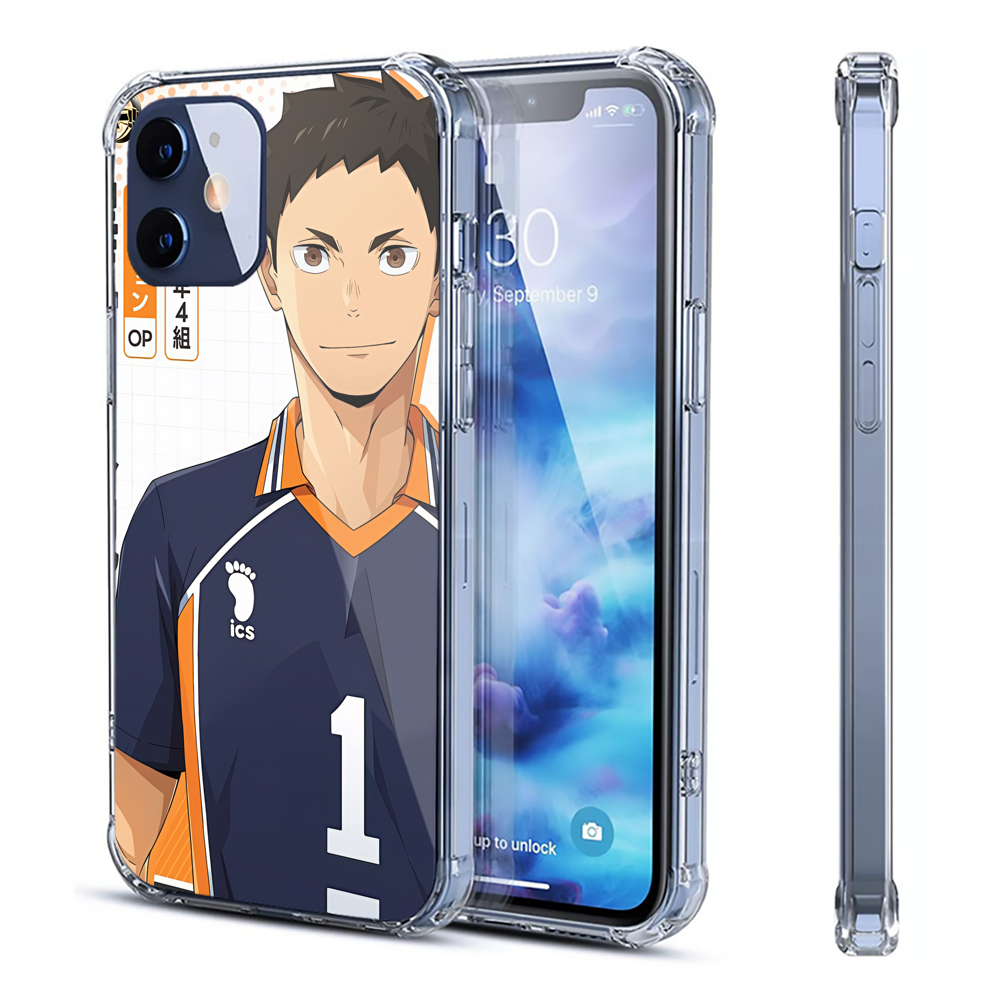 （画像用） ハイキュー!! Haikyu!! 【iPhone 12シリーズ対応】透明スマホケース（クリアソフトケース）